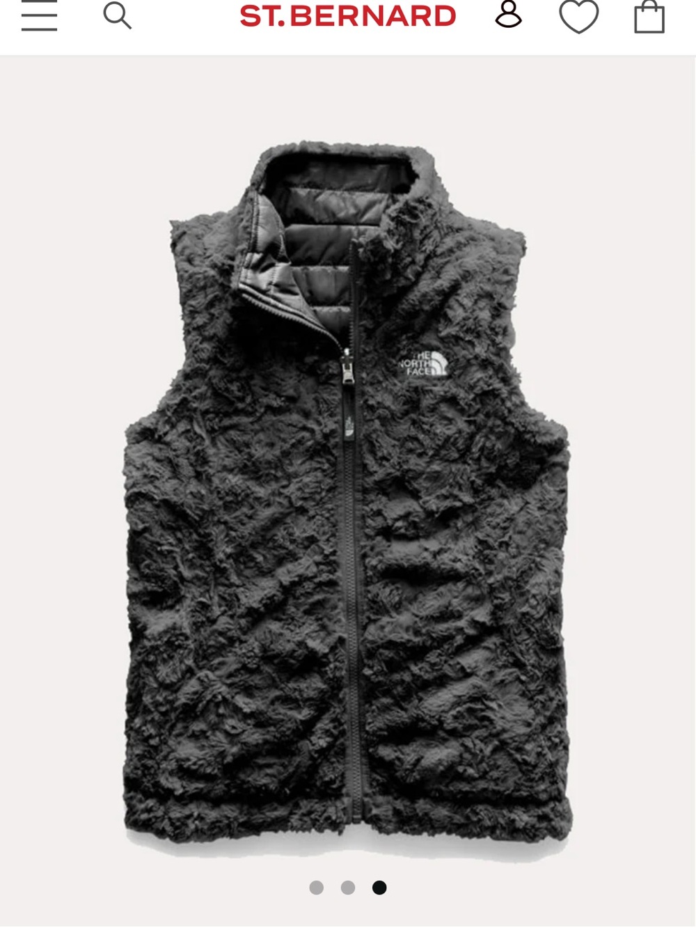 The North Face Kids Black Fleece Vest